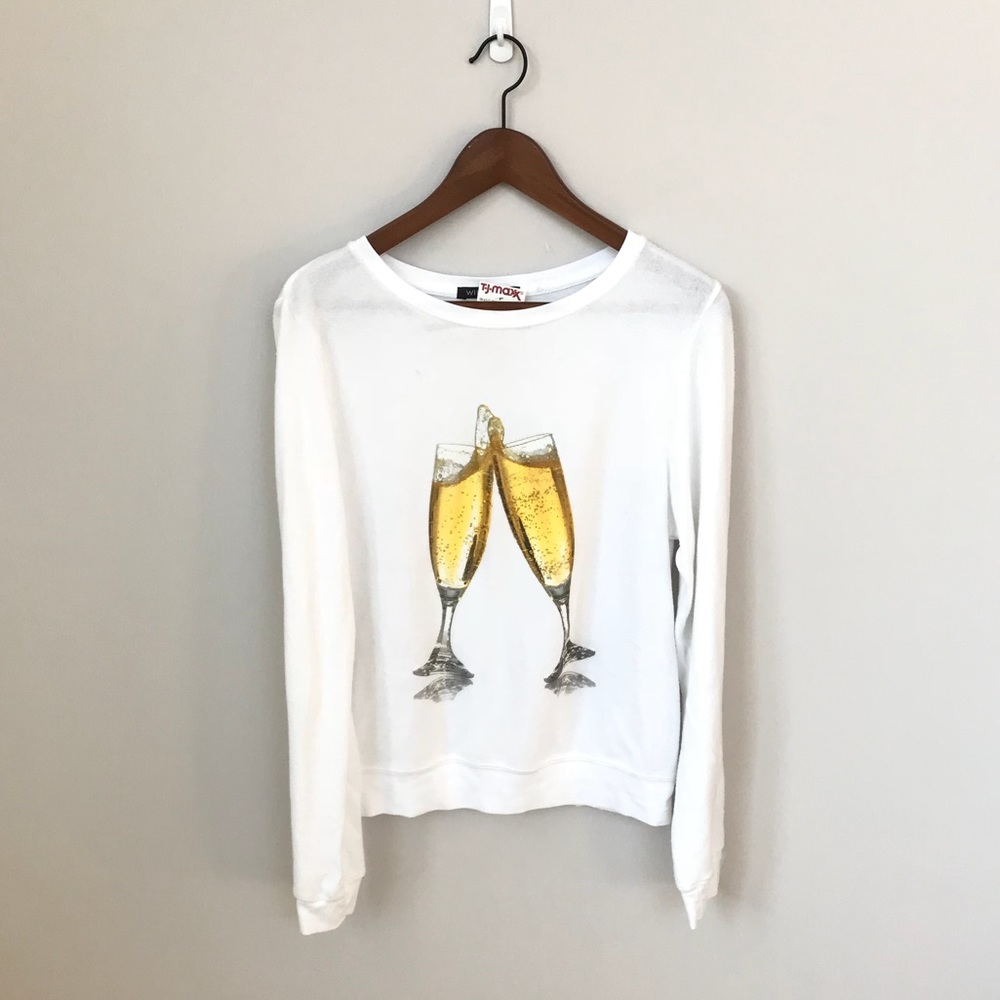 Wildfox champagne toast sweater/sweatshirt